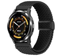 EverAct 18mm Magnetic Braided Watch Band Compatible with Garmin Venu 3s/Vivoactive 4s/Venu 2s/Vivomove 3s/Forerunner 255S/Forerunner 265S, Elastic Loop Soft Stretchy Wristband Strap for Women Men