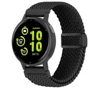 EverAct 20mm Magnetic Braided Band Compatible with Garmin Vivoactive 6/Vivoactive 5/3/3 Music, Elastic Loop Soft Stretchy Wristband Strap for Venu Sq 2/Venu 2 Plus & Forerunner 55/165/245/645