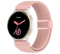 EverAct 20mm Magnetic Braided Band Compatible with Garmin Vivoactive 6/Vivoactive 5/3/3 Music, Elastic Loop Soft Stretchy Wristband Strap for Venu Sq 2/Venu 2 Plus & Forerunner 55/165/245/645
