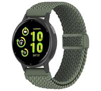 EverAct 20mm Magnetic Braided Band Compatible with Garmin Vivoactive 6/Vivoactive 5/3/3 Music, Elastic Loop Soft Stretchy Wristband Strap for Venu Sq 2/Venu 2 Plus & Forerunner 55/165/245/645