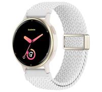 EverAct 20mm Magnetic Braided Compatible with Garmin Vivoactive 5 Watch Band/Vivoactive 6/3/3 Music,Adjustable Stretchy Nylon Sport Strap for Venu Sq 2/Venu 2 Plus & Forerunner 55/165/245/645/570-42mm