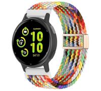 EverAct 20mm Magnetic Braided Compatible with Garmin Vivoactive 5 Watch Band/Vivoactive 6/3/3 Music,Adjustable Stretchy Nylon Sport Strap for Venu Sq 2/Venu 2 Plus & Forerunner 55/165/245/645/570-42mm