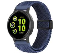 EverAct 20mm Magnetic Braided Compatible with Garmin Vivoactive 5 Watch Band/Vivoactive 6/3/3 Music,Adjustable Stretchy Nylon Sport Strap for Venu Sq 2/Venu 2 Plus & Forerunner 55/165/245/645/570-42mm