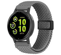 EverAct 20mm Magnetic Braided Compatible with Garmin Vivoactive 5 Watch Band/Vivoactive 6/3/3 Music,Adjustable Stretchy Nylon Sport Strap for Venu Sq 2/Venu 2 Plus & Forerunner 55/165/245/645/570-42mm
