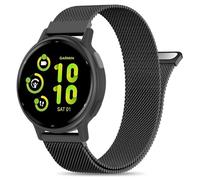 EverAct 20mm Metal Magnetic Compatible with Garmin Vivoactive 5 Watch Band/Vivoactive 6/3/3 Music, Quick Release Stainless Steel Mesh Strap for Venu Sq 2 & Forerunner 55/165/245/645/570-42mm