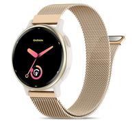 EverAct 20mm Metal Magnetic Compatible with Garmin Vivoactive 5 Watch Band/Vivoactive 6/3/3 Music, Quick Release Stainless Steel Mesh Strap for Venu Sq 2 & Forerunner 55/165/245/645/570-42mm