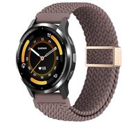EverAct 22mm Magnetic Braided Compatible with Garmin Venu 3 Watch Band 45mm/Venu 2/Vivoactive 4, Adjustable Stretchy Soft Nylon Sport Strap for Forerunner 570-47mm/265/255/255 Music Women Men