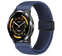 EverAct 22mm Magnetic Braided Compatible with Garmin Venu 3 Watch Band 45mm/Venu 2/Vivoactive 4, Adjustable Stretchy Soft Nylon Sport Strap for Forerunner 570-47mm/265/255/255 Music Women Men