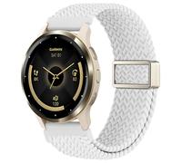 EverAct 22mm Magnetic Braided Compatible with Garmin Venu 3 Watch Band 45mm/Venu 2/Vivoactive 4, Adjustable Stretchy Soft Nylon Sport Strap for Forerunner 570-47mm/265/255/255 Music Women Men
