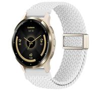 EverAct 22mm Magnetic Braided Compatible with Garmin Venu 3 Watch Band/Venu 4 45mm/Venu 2/Vivoactive 4, Adjustable Stretchy Nylon Sport Strap for Forerunner 570-47mm/265/255 Women Men (improved)