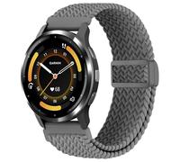 EverAct 22mm Magnetic Braided Nylon Band Compatible with Garmin Vivoactive 4/Venu 3/Venu 2, Elastic Loop Soft Stretchy Wristband Strap Replacement for Forerunner 265/255/255 Music Men Women