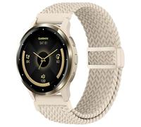 EverAct 22mm Magnetic Braided Nylon Band Compatible with Garmin Vivoactive 4/Venu 3/Venu 2, Elastic Loop Soft Stretchy Wristband Strap Replacement for Forerunner 265/255/255 Music Men Women