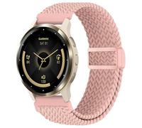 EverAct 22mm Magnetic Braided Nylon Band Compatible with Garmin Vivoactive 4/Venu 3/Venu 2, Elastic Loop Soft Stretchy Wristband Strap Replacement for Forerunner 265/255/255 Music Men Women