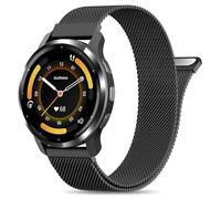 EverAct 22mm Metal Magnetic Compatible with Garmin Venu 3 Watch Band 45mm/Venu 2/Vivoactive 4, Quick Release Stainless Steel Mesh Replacement Strap for Forerunner 570-47mm/265/255 Women Men