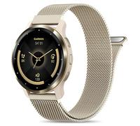 EverAct 22mm Metal Magnetic Compatible with Garmin Venu 3 Watch Band 45mm/Venu 2/Vivoactive 4, Quick Release Stainless Steel Mesh Replacement Strap for Forerunner 570-47mm/265/255 Women Men