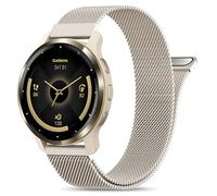 EverAct 22mm Metal Magnetic Compatible with Garmin Venu 3 Watch Band/Venu 2/Vivoactive 4/Venu 4 45mm, Quick Release Stainless Steel Mesh Strap for Forerunner 570-47mm/265/255 Women Men