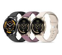 EverAct 3 Pack Silicone Watch Bands Compatible with Garmin Venu 3S/Venu 4 41mm/Venu 2S/Vivoactive 4S/Vivomove 3S/Forerunner 255S/Forerunner 265S, 18mm Quick Release Soft Sport Strap for Women Men