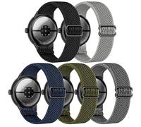EverAct 5 Pack Stretchy Nylon Compatible with Google Pixel Watch 3 45mm Strap,Elastic Adjustable Straps Replacement Wristbands for Google Pixel Watch 3 45mm Straps for Women Men