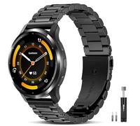 EverAct Compatible with Garmin Venu 3S Watch Band 41mm/Venu 2S/Vivoactive 4S/Vivomove 3S/Forerunner 255S/Forerunner 265S, 18mm Quick Release Stainless Steel Metal Strap Wristband for Women Men