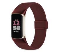 EverAct Magnetic Stretchy Nylon Compatible with Fitbit Charge 6 Bands/Fitbit Charge 5 Bands, Elastic Fabric Sport Adjustable Wristband Strap for Charge 5/6 Smartwatch Women Men, no gemstone