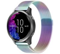 EverAct Metal Strap Compatible with Garmin Vivoactive 4S/Vivomove 3S/Venu 3S/Venu 2S, Forerunner 255S/255S Music/265S, Stainless Steel Mesh Metal Watch Strap