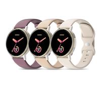 EverAct Pack of 3 Garmin Wristbands for Garmin Vivoactive 5 / Vivomove 3, Venu/Venu 2 Plus/Venu Sq/Venu Sq 2 Music, 20 mm Silicone Wristbands Sport Adjustable Replacement Watch Strap, L