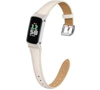 EverAct Slim Leather Band Compatible with Fitbit Charge 6/Fitbit Charge 5 Watch Band,Soft Genuine Leather Adjustable Sport Straps for Women Men