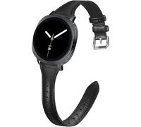 EverAct Slim Leather Watch Bands Compatible with Samsung Galaxy Watch 8 Band 40mm 44mm/Galaxy Watch 8 Classic 46mm, Soft Sport Replacement Genuine Leather Straps for Men Women