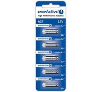 everActive 5 x A27.12V 25mAh Batteries Alkaline 27A EL-812 MN27 G27A LR27A - 1 Blister Card