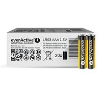 everActive AAA Batteries 40 Pack Industrial Alkaline Micro LR03 R03 1.5 V 5 Year Shelf Life Pack of 40