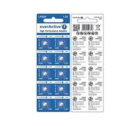 everActive AG4 G4 LR626 LR66 BL166 1.5V Alkaline button cell battery - 10x Blisters
