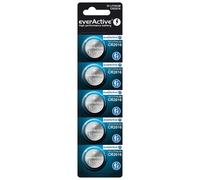 EverActive CR2016 3V, 5x Lithium Button Cell Batteries, Most Powerful Battery, 10 Year Shelf Life, Pack of 5, 1 Blister Card