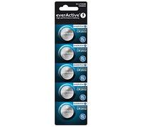 everActive CR2032 3 V, 5 x Lithium Button Cell Batteries, Most Powerful Battery, 10 Year Life, Pack of 5-1 Blister Card