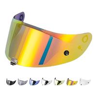 Everalo Compatible Hjc Rpha 70 Visor - Rpha 11 - Hjc Hj-26 Visor Pinlock e Tear Off Ready - Anti Scratch and Anti Fog (Red)