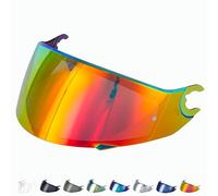 Everalo Compatible Shark Spartan Visor- Spartan 1.2 - Skwal - Skwal 2 - D Skwal - Helmet Visors VZ160 VZ165 - Pinlock Ready - Anti Scratch (Red)