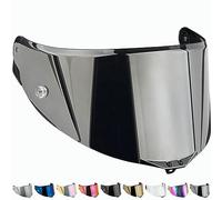 Everalo Compatible with Agv Corsa Visor - Corsa R - Pista - Pista Gp - Pista Gpr - Pista Gp RR - Gt Veloce - Veloce S - Race 3 Pinlock and TearOff Ready (Mirror)