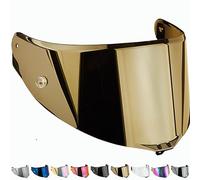 Everalo Compatible with Agv Corsa Visor - Corsa R - Pista - Pista Gp - Pista Gpr - Pista Gp RR - Gt Veloce - Veloce S - Race 3 Pinlock and TearOff Ready (Gold)