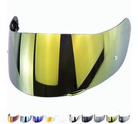 Everalo Compatible with Agv K1 Visor - K3sv - K5 - K5s - K1s - S4sv - Horizon - Skyline - Strada - Stealth sv - Compact - Helmet Visor Gt2 Pinlock Ready (Gold)