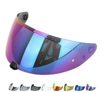 Everalo Compatible with HJC Is17 Visor - Fg17 - c70 - FgSt - HJ20M Helmet Visor Pinlock e Tear Off Ready - Anti Scratch and Anti Fog (Rainbow)