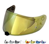 Everalo Compatible with HJC Is17 Visor - Fg17 - c70 - FgSt - HJ20M Helmet Visor Pinlock e Tear Off Ready - Anti Scratch and Anti Fog (Gold)