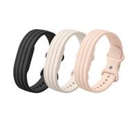EverArt 3 Pack Sport Silicone Strap Compatible with Google Fitbit Air Band, Soft Breathable Waterproof Wristband for Women Men