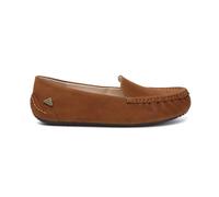 Everau Australia Genuine Leather Morris Moccasins With Rubber Sole In Brown Brown