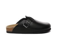 Everau Australia Pintail Leather Comfort Clog Sandals In Black Black 4