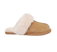 Everau Australia Real Sheepskin Harrier Slippers With Rubber Sole In Brown Brown