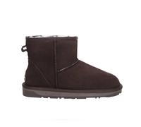 Everau Australia Real Sheepskin Mini Classic Boots With Tpr Sole In Chocolate Chocolate