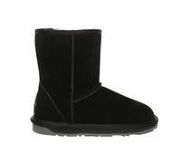 Everau Australia Real Sheepskin Parrot Mid-Calf Classic Boots With Tpr Sole In Black Black 9