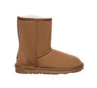 Everau Australia Real Sheepskin Parrot Mid-Calf Classic Boots With Tpr Sole In Brown Brown 4