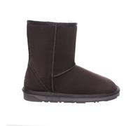 Everau Australia Real Sheepskin Parrot Mid-Calf Classic Boots With Tpr Sole In Chocolate Chocolate 6