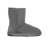 Everau Australia Real Sheepskin Parrot Mid-Calf Classic Boots With Tpr Sole In Grey Grey 7