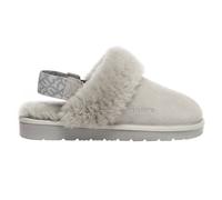 Everau Australia Real Sheepskin Pelican Removable Strap Slingback Slippers With Eva Sole In Light Grey Light Grey 3